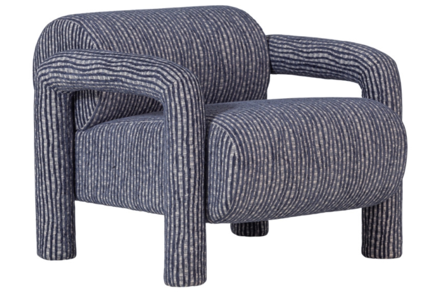 WOOOD Modrošedé křeslo Lenny WOOOD