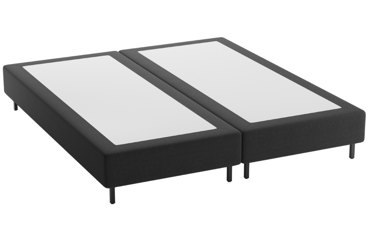 Micadoni Černá dvoulůžková postel Whale 160 x 200 cm Micadoni