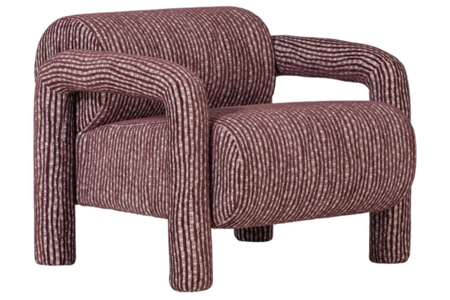 WOOOD Červené křeslo Lenny WOOOD