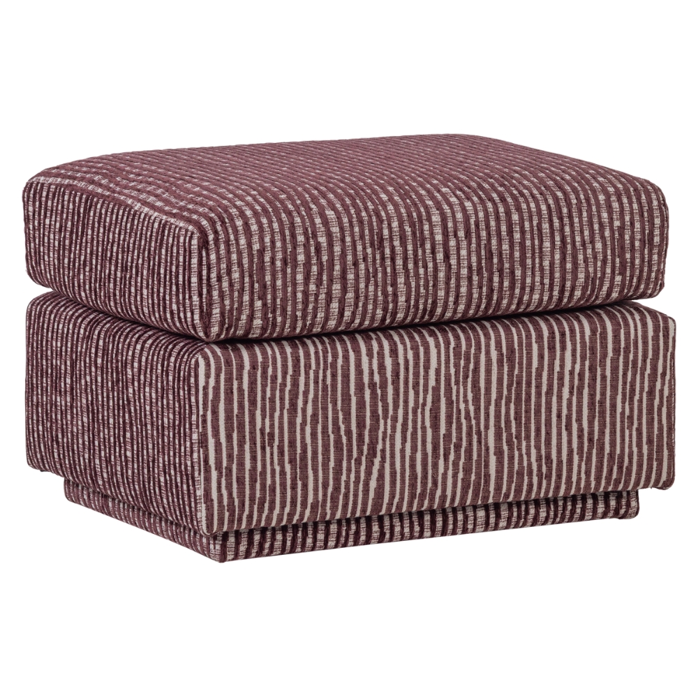 WOOOD Červená podnožka Lou 60 x 50 cm WOOOD