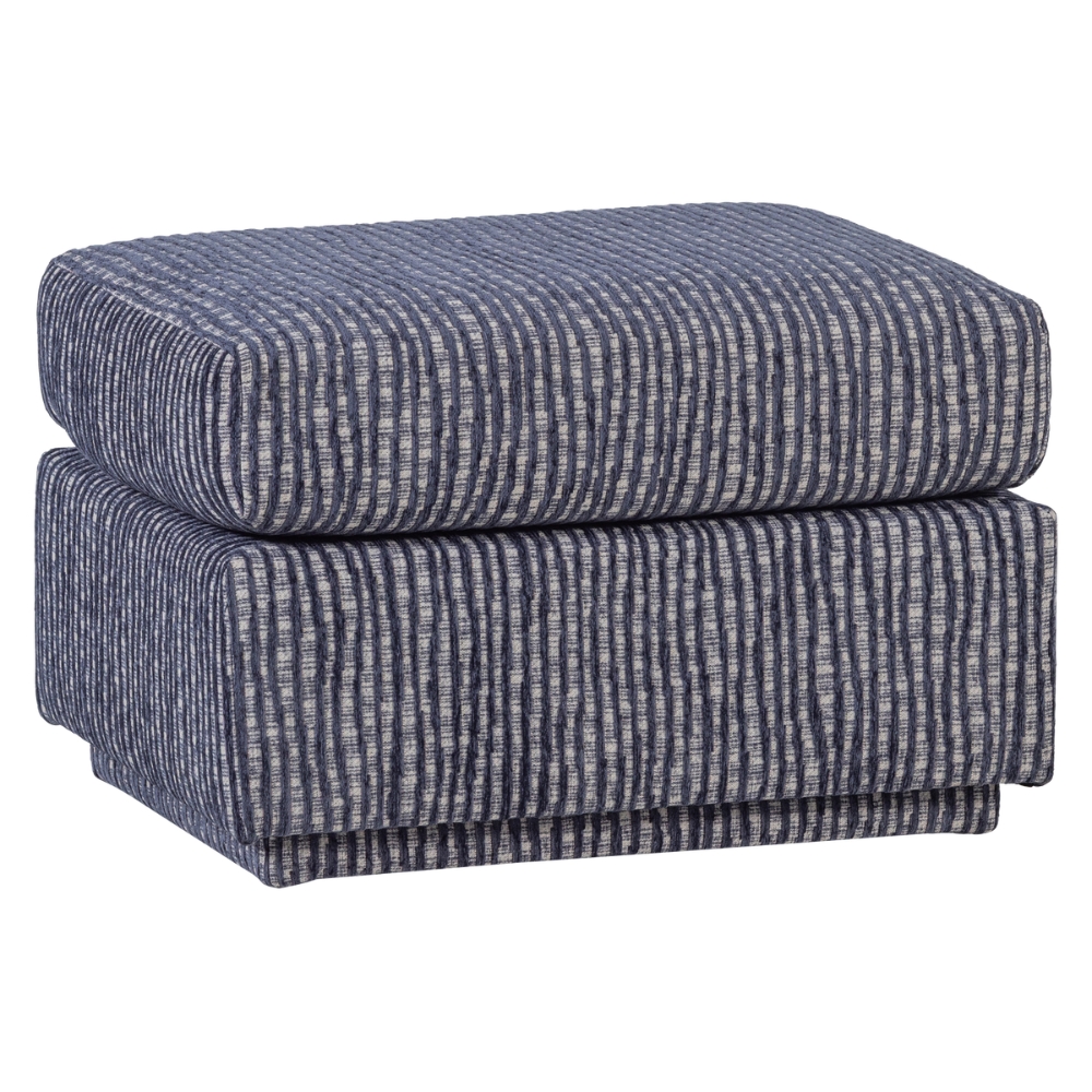 WOOOD Modrošedá podnožka Lou 60 x 50 cm WOOOD