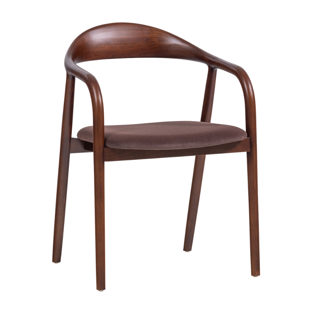 WOOOD Hnědá dřevěná jídelní židle Bran WOOOD