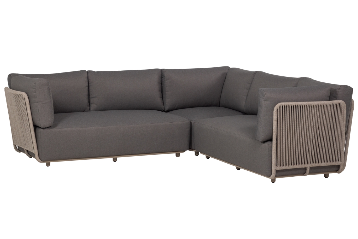 WOOOD Hnědá zahradní rohová pohovka Sora 269 cm WOOOD