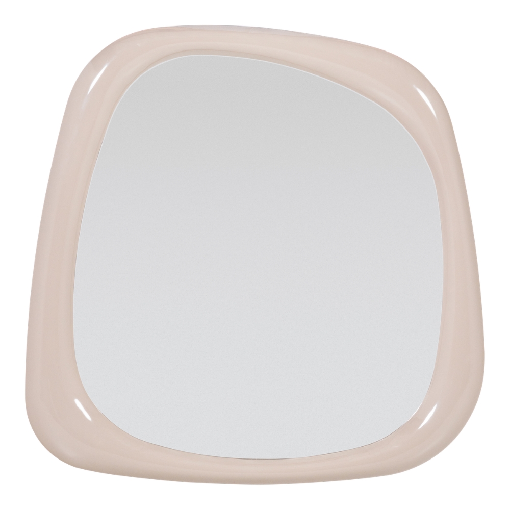 WOOOD Béžové závěsné zrcadlo Norea 90 x 90 cm WOOOD