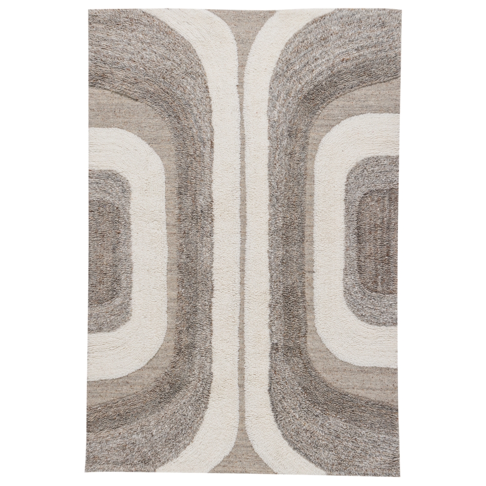 WOOOD Šedobílý koberec Moro 170 x 240 cm WOOOD