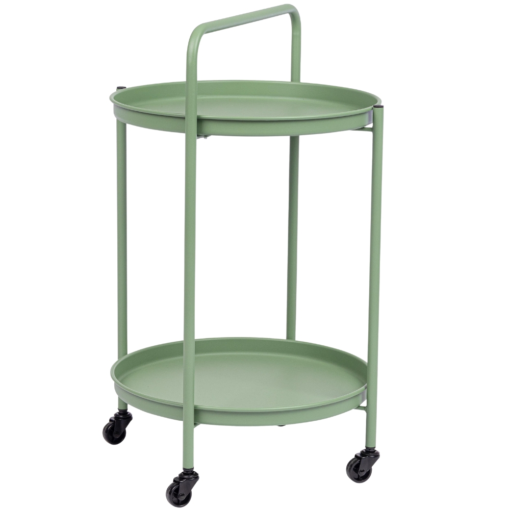 Bizzotto Zelený zahradní servírovací stolek Austin 45 cm Bizzotto