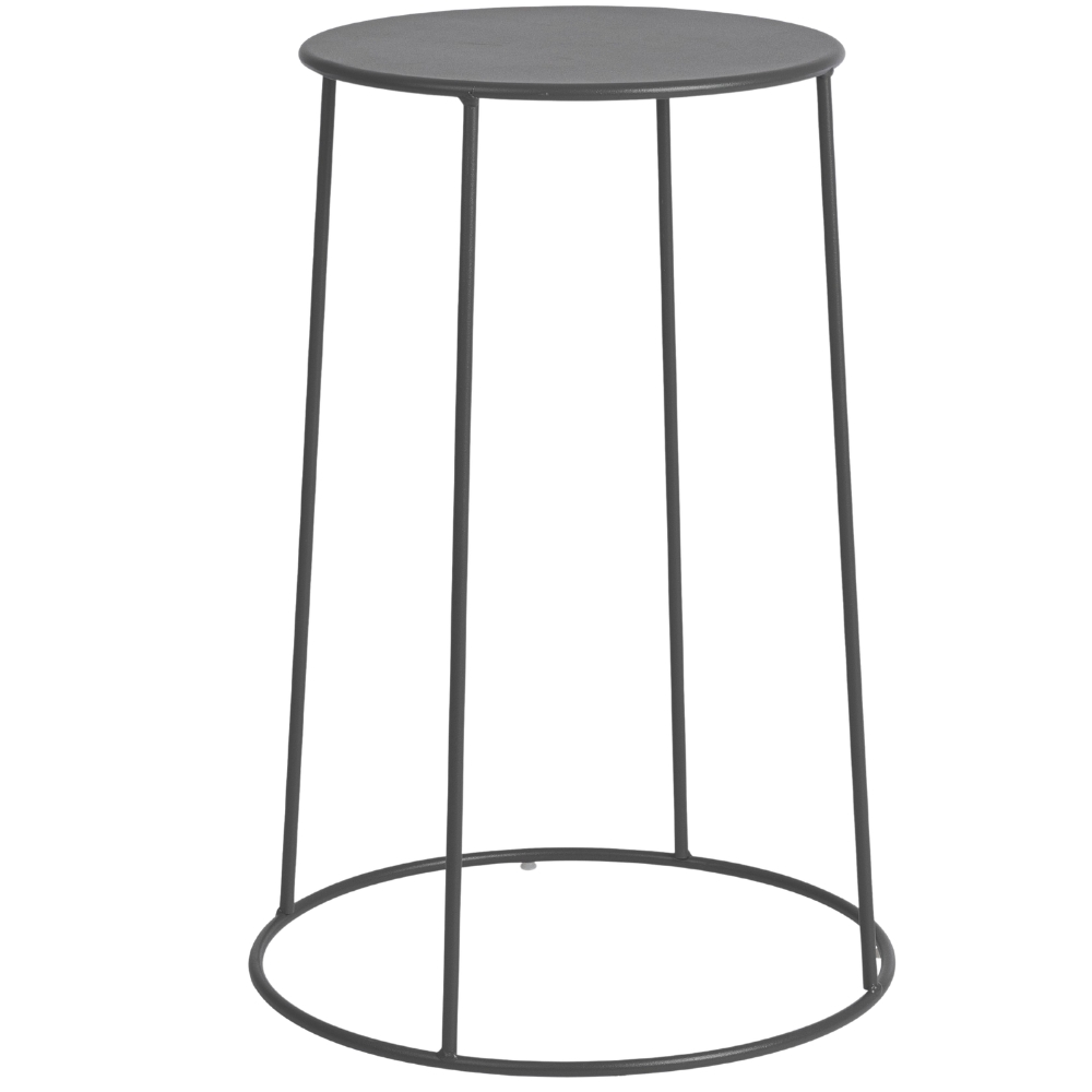 Bizzotto Antracitový kovový zahradní stolek Austin ø 35 cm Bizzotto