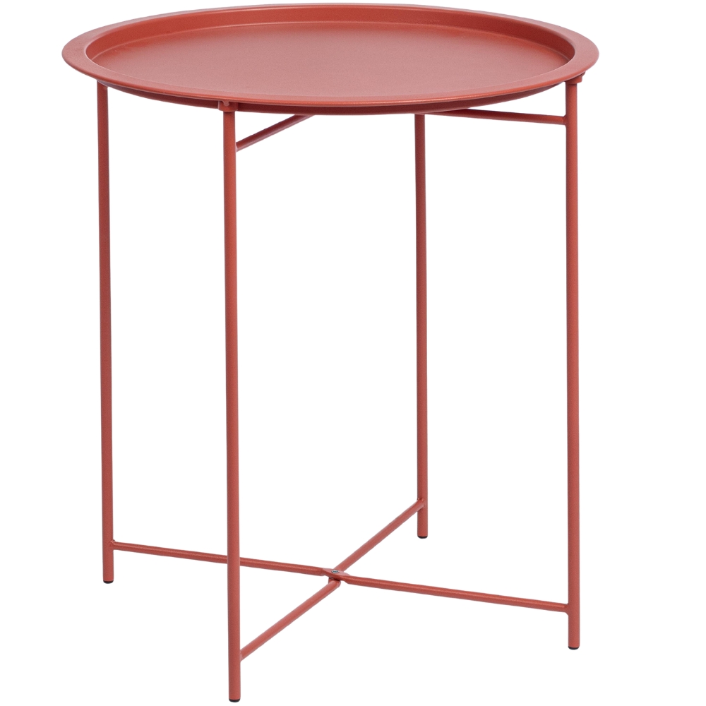 Bizzotto Terakotový kovový zahradní stolek Austin ø 46 cm Bizzotto