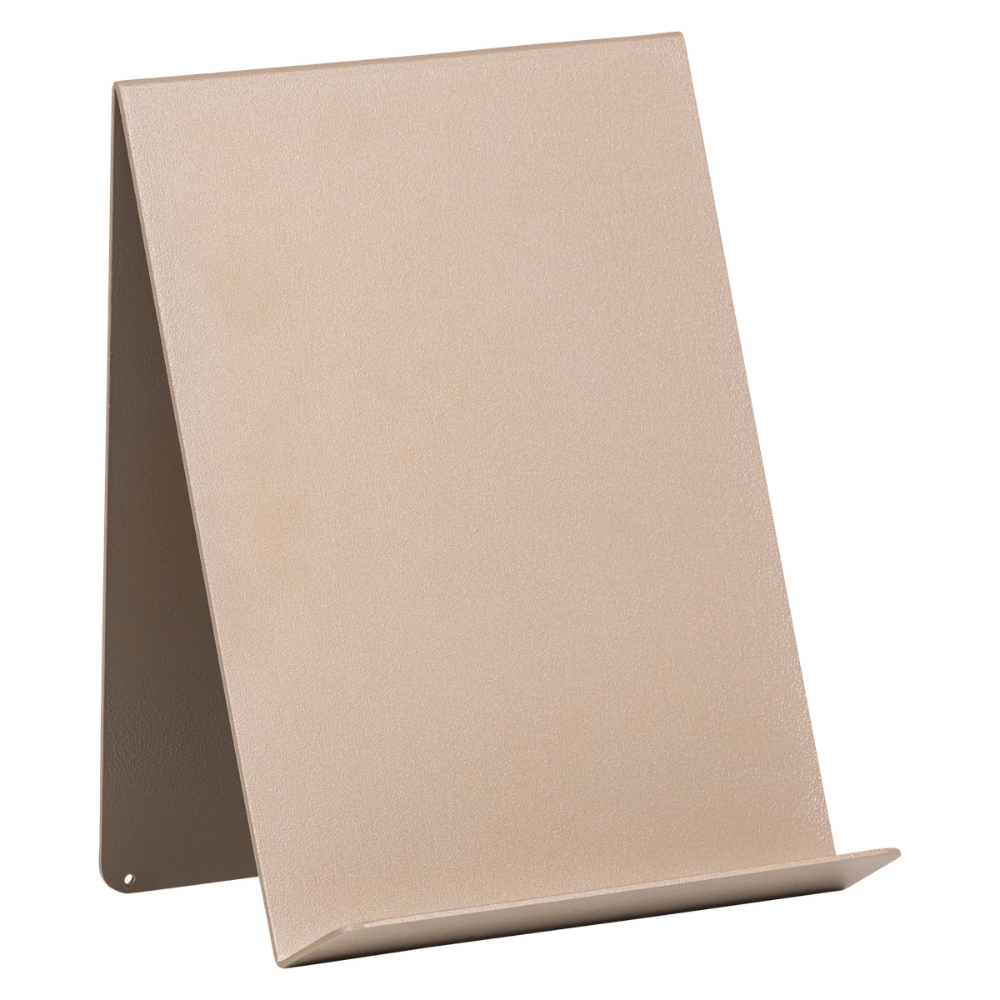 WOOOD Béžový kovový stojan na knihy Brook 24 x 19 cm WOOOD