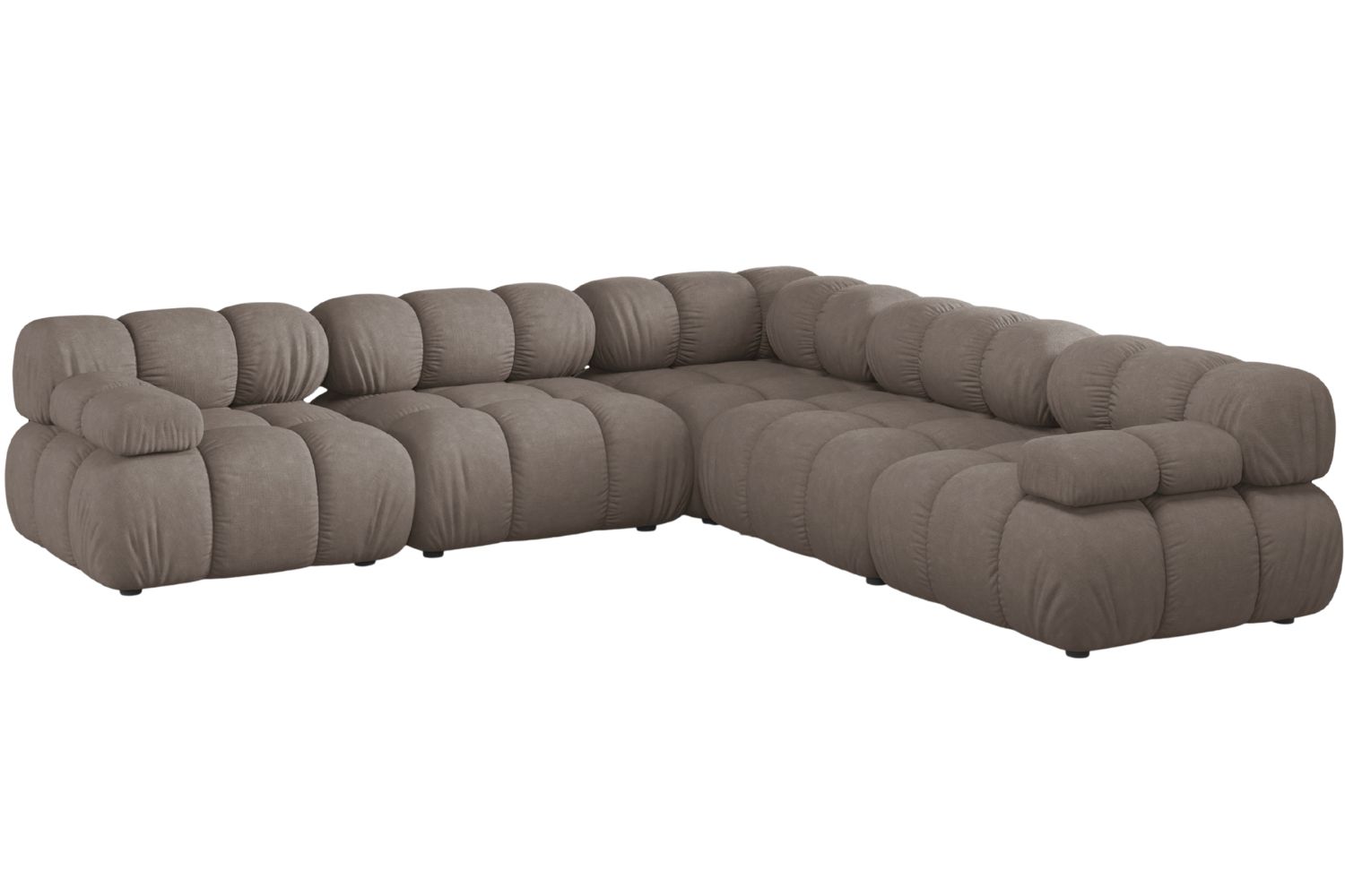 Micadoni Hnědá rohová pohovka Bellis II. 282 cm Micadoni