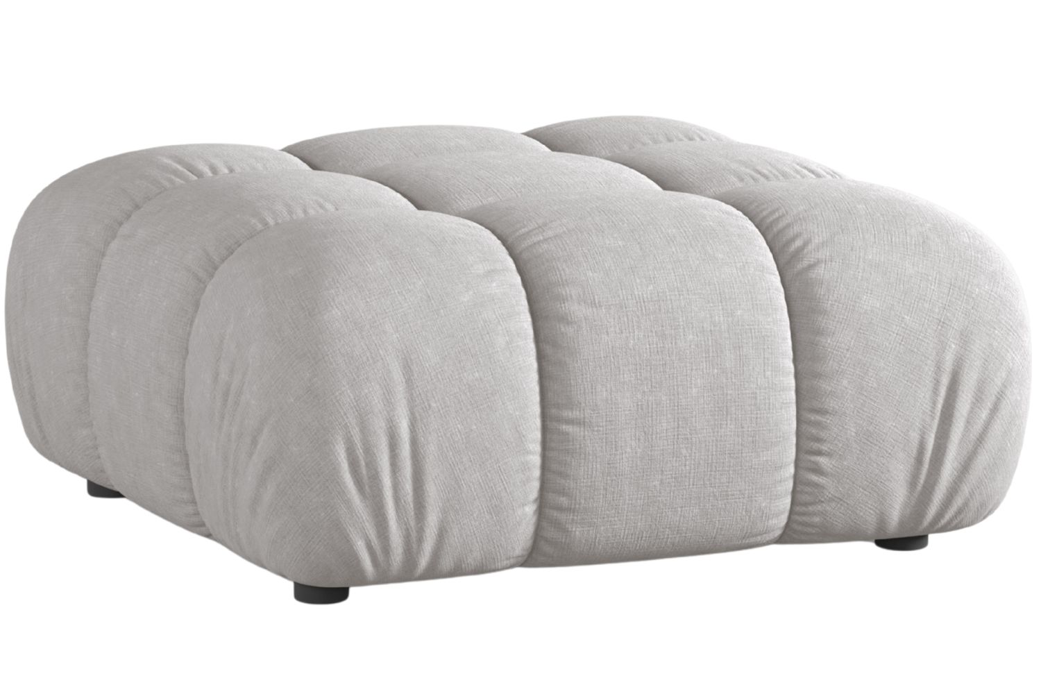 Micadoni Světle šedá podnožka Bellis II. 94 x 94 cm Micadoni