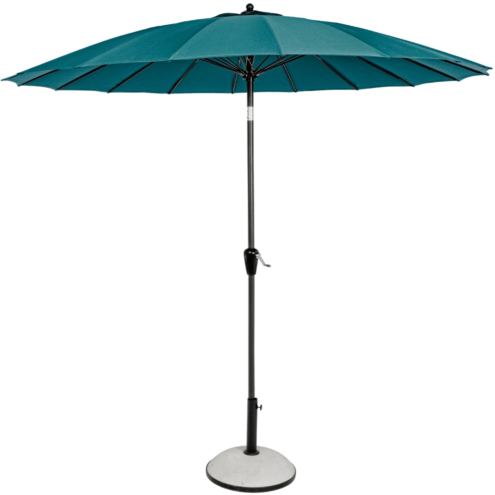 Bizzotto Modrý slunečník Atlanta s černou podnoží Ø 270 cm Bizzotto