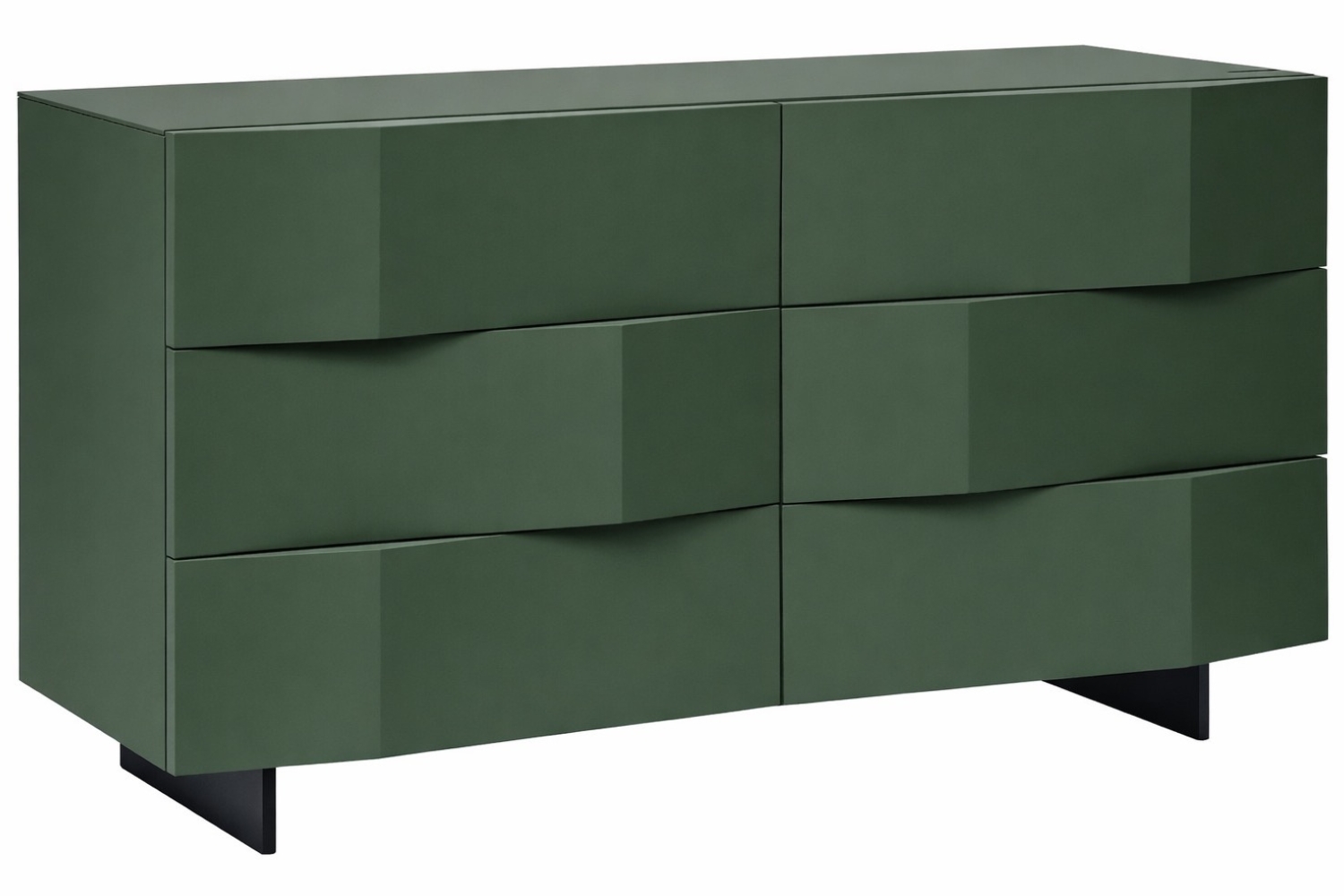 Olivově zelená komoda Marco Barotti Linea Diamond 120 x 45 cm Marco Barotti