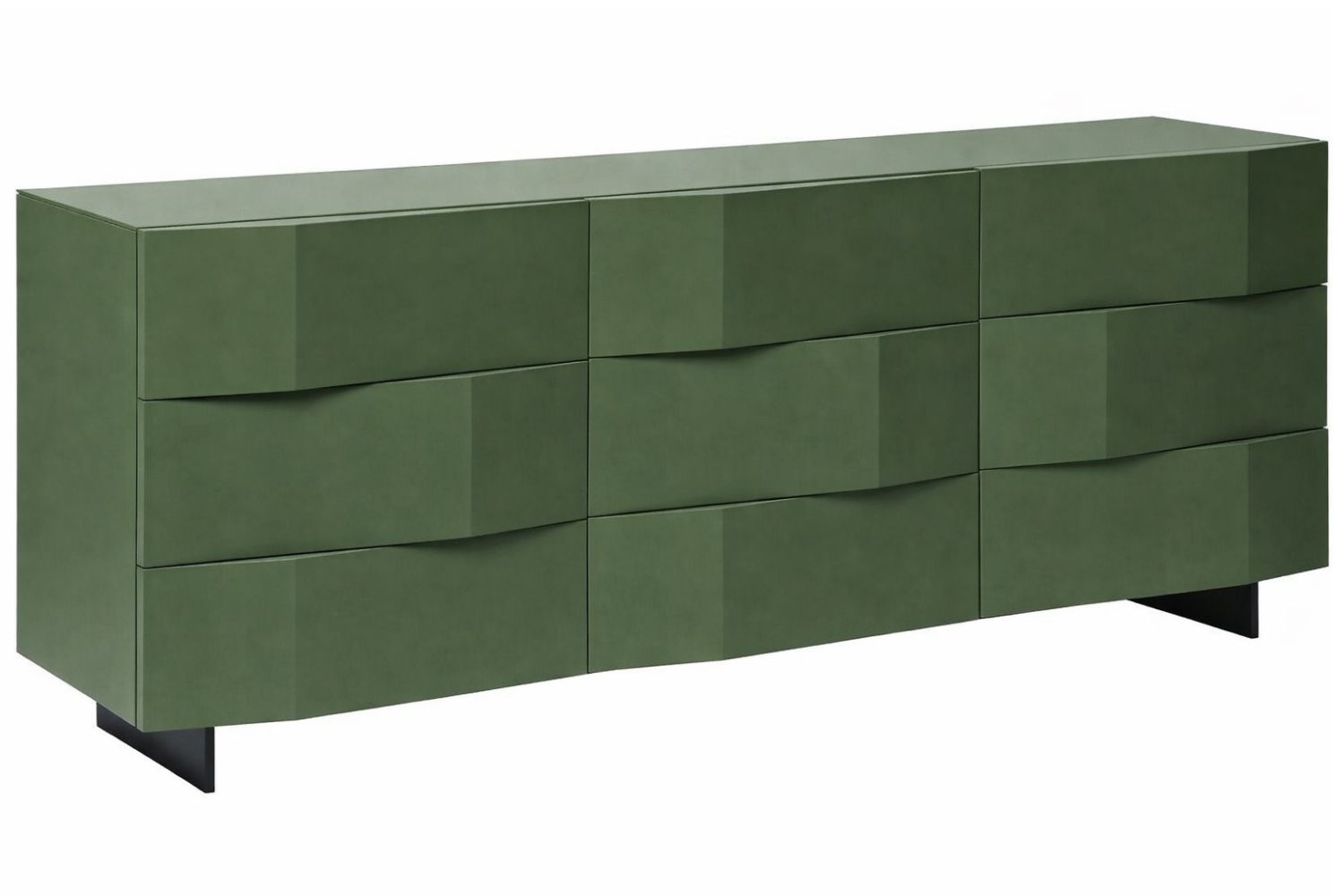 Olivově zelená komoda Marco Barotti Linea Diamond 180 x 45 cm Marco Barotti