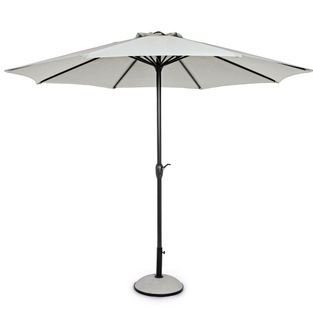 Bizzotto Světle šedý slunečník Kalife Ø 300 cm Bizzotto