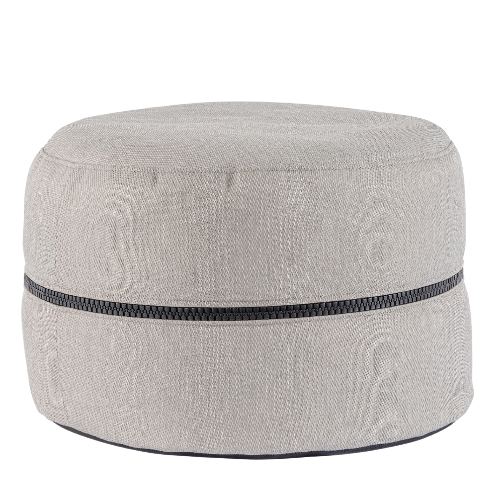 Bizzotto Světle šedý zahradní puf Gulizar Ø 50 cm Bizzotto