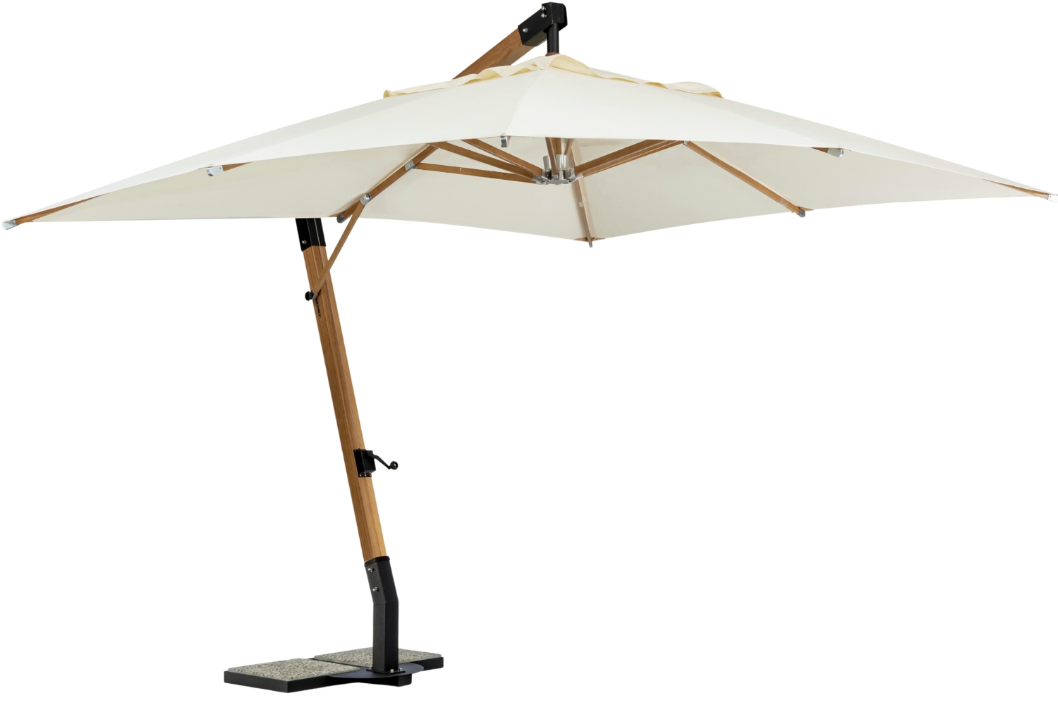 Bizzotto Krémový slunečník Capua 400 x 300 cm Bizzotto