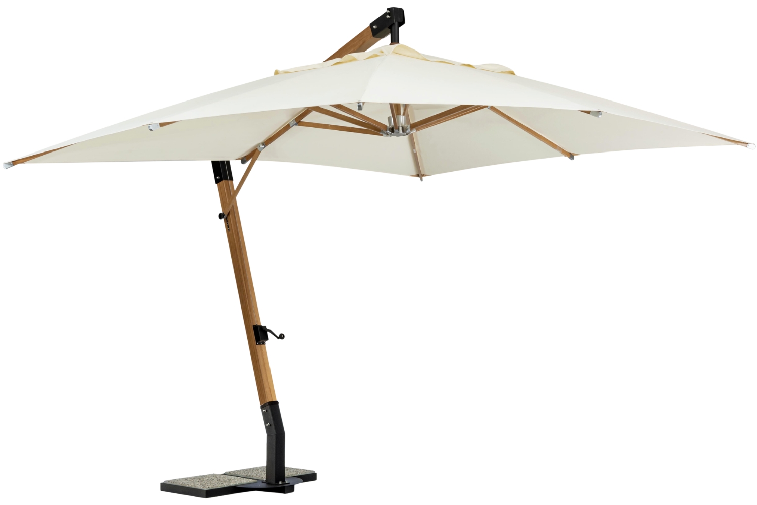 Bizzotto Krémový slunečník Capua 300 x 300 cm Bizzotto