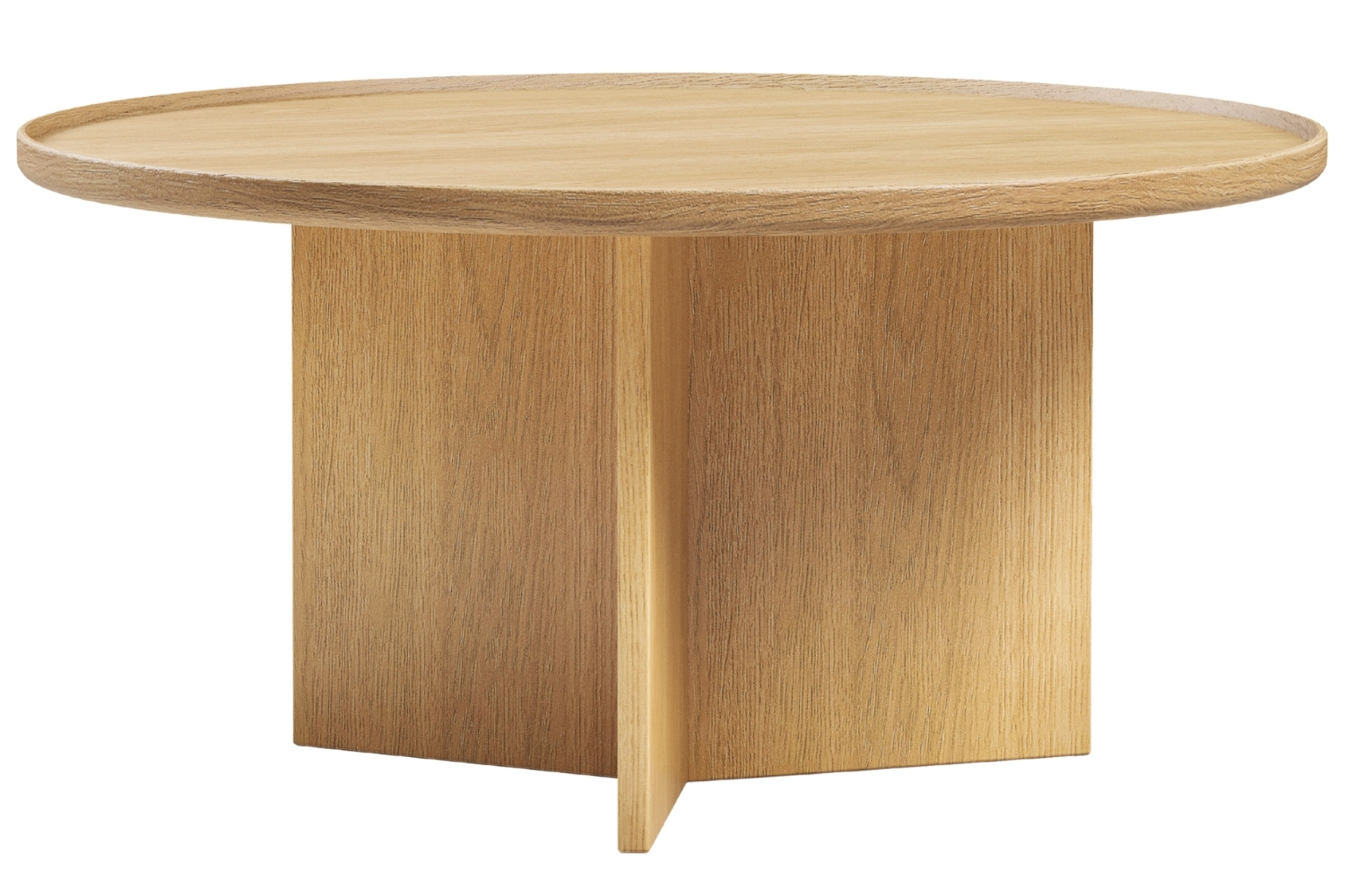 Woodman Dubový konferenční stolek Cala ⌀ 83 cm Woodman