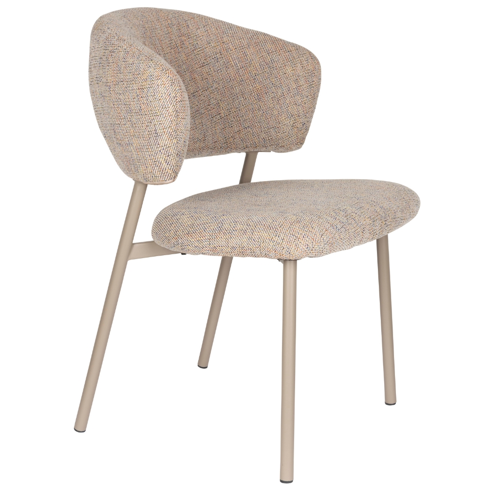 White Label Béžová čalouněná jídelní židle JASMINE White Label