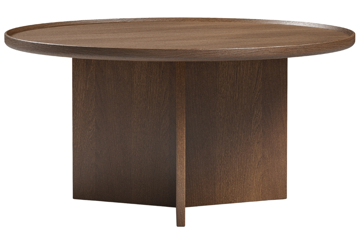 Woodman Ořechový konferenční stolek Cala ⌀ 83 cm Woodman