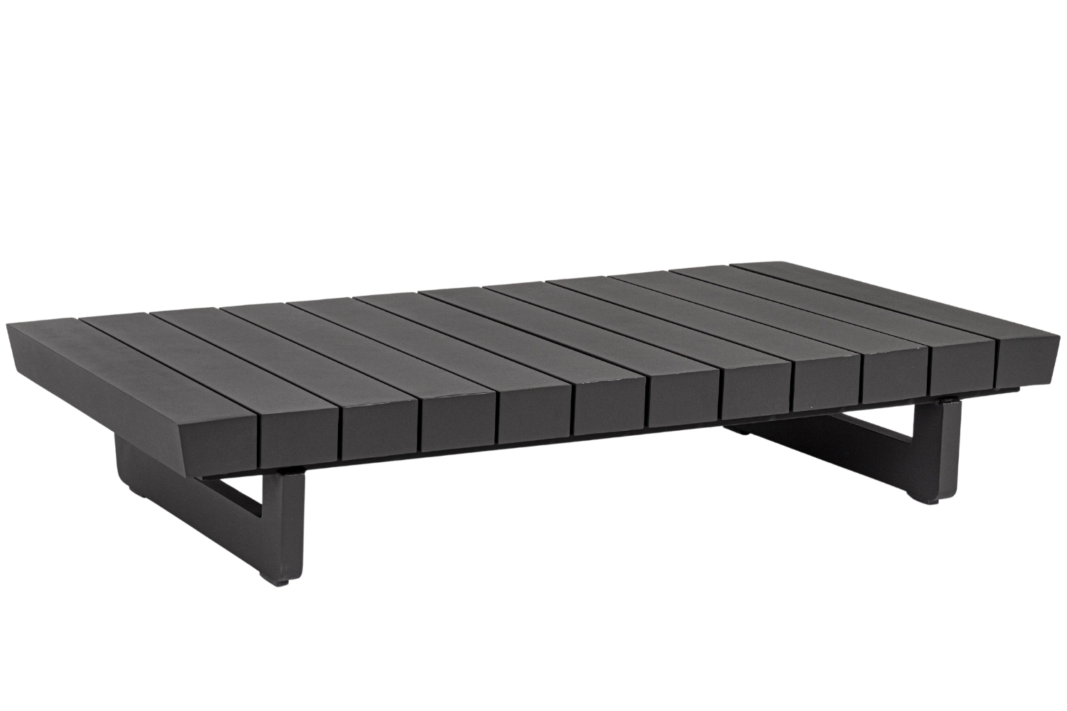 Bizzotto Šedý hliníkový zahradní stolek Infinity 126 x 74 cm Bizzotto