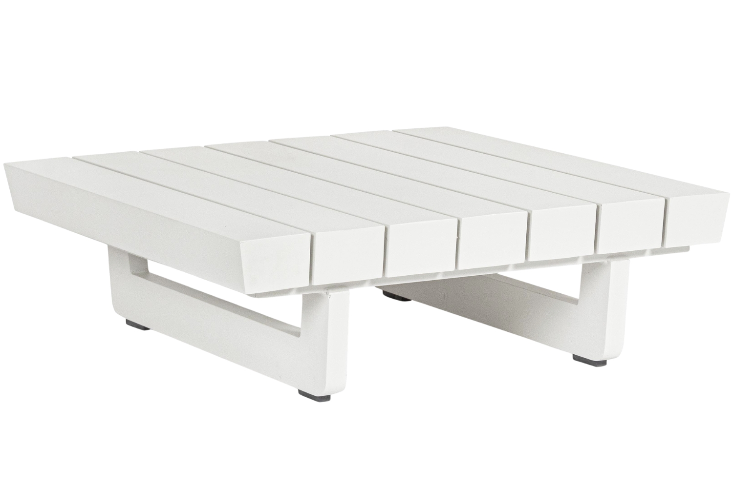 Bizzotto Bílý hliníkový zahradní stolek Infinity 74 x 74 cm Bizzotto