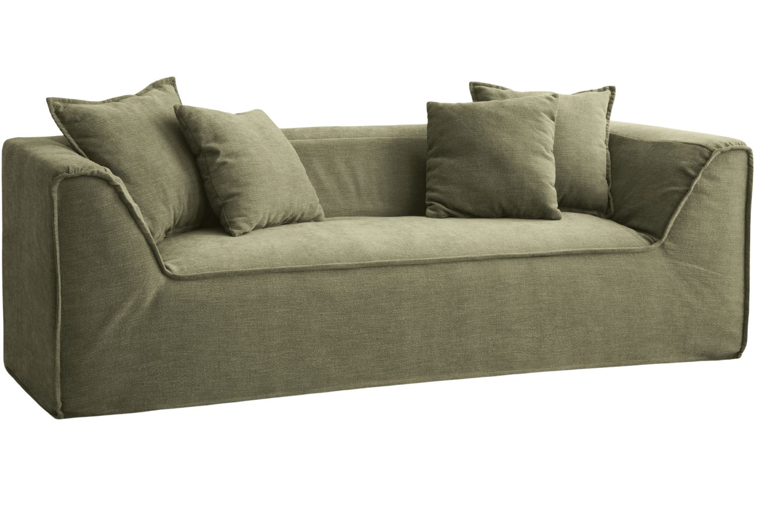 Micadoni Světle zelená dvoumístná pohovka Milton 200 cm Micadoni