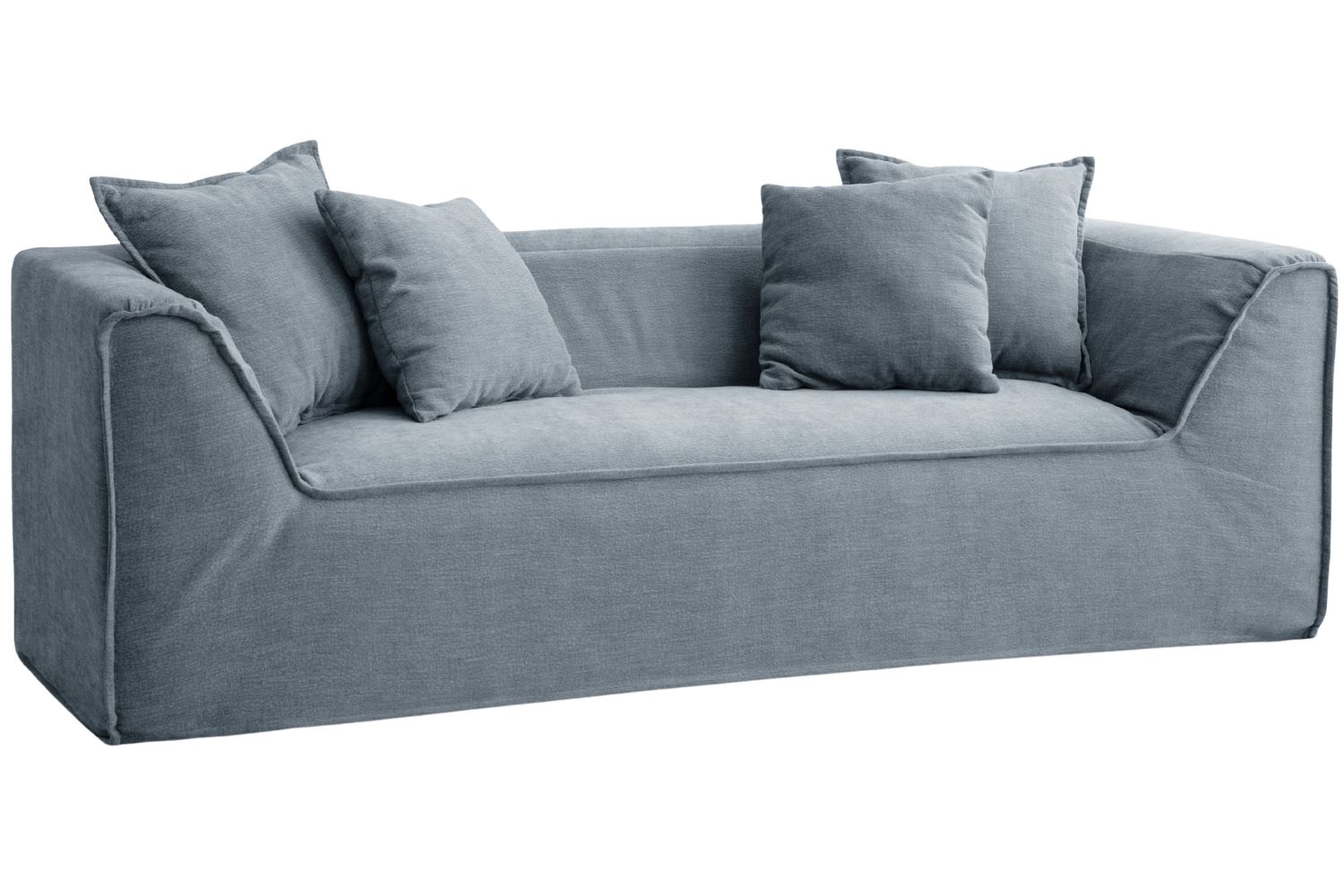 Micadoni Modrá trojmístná pohovka Milton 230 cm Micadoni