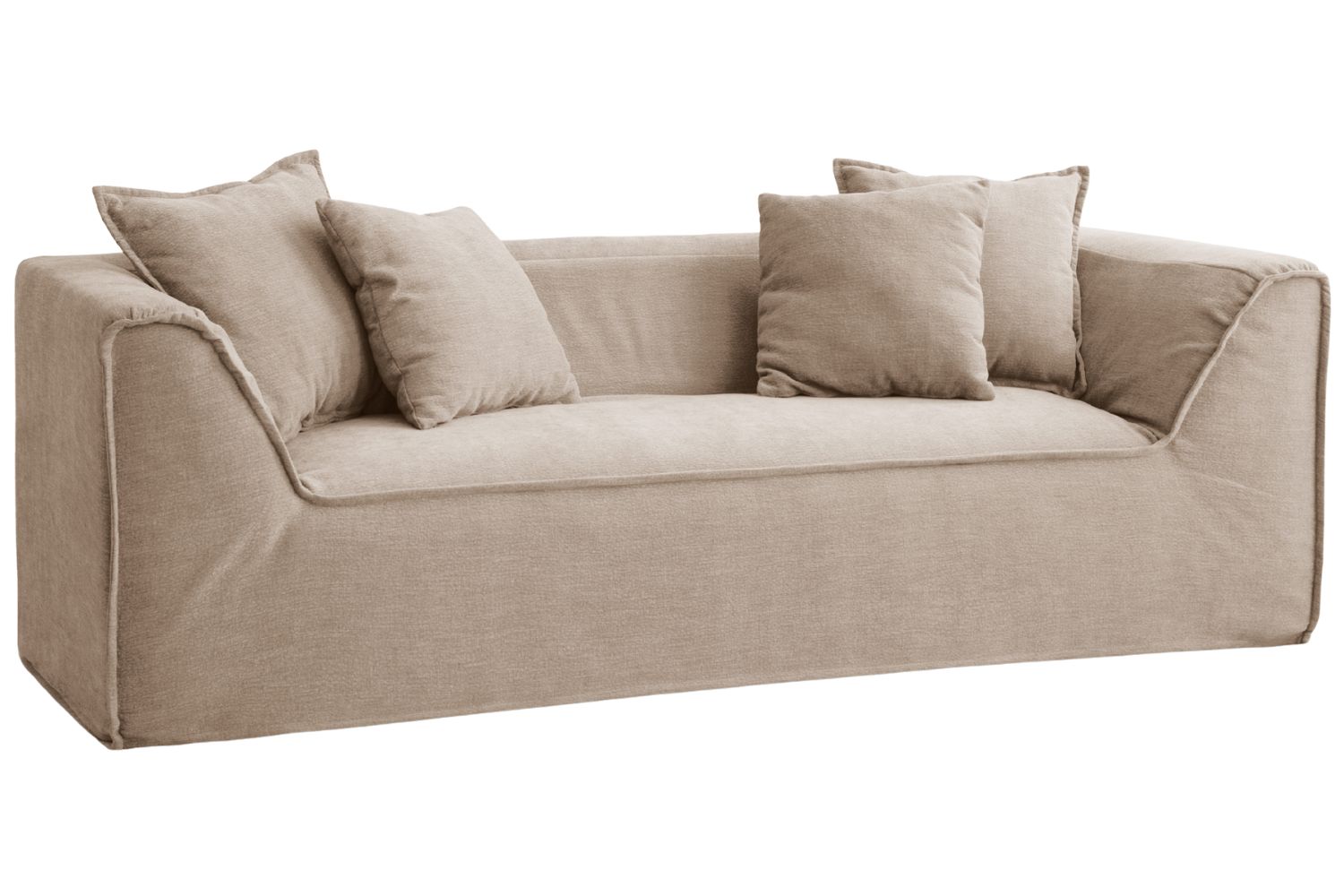 Micadoni Béžová trojmístná pohovka Milton 230 cm Micadoni