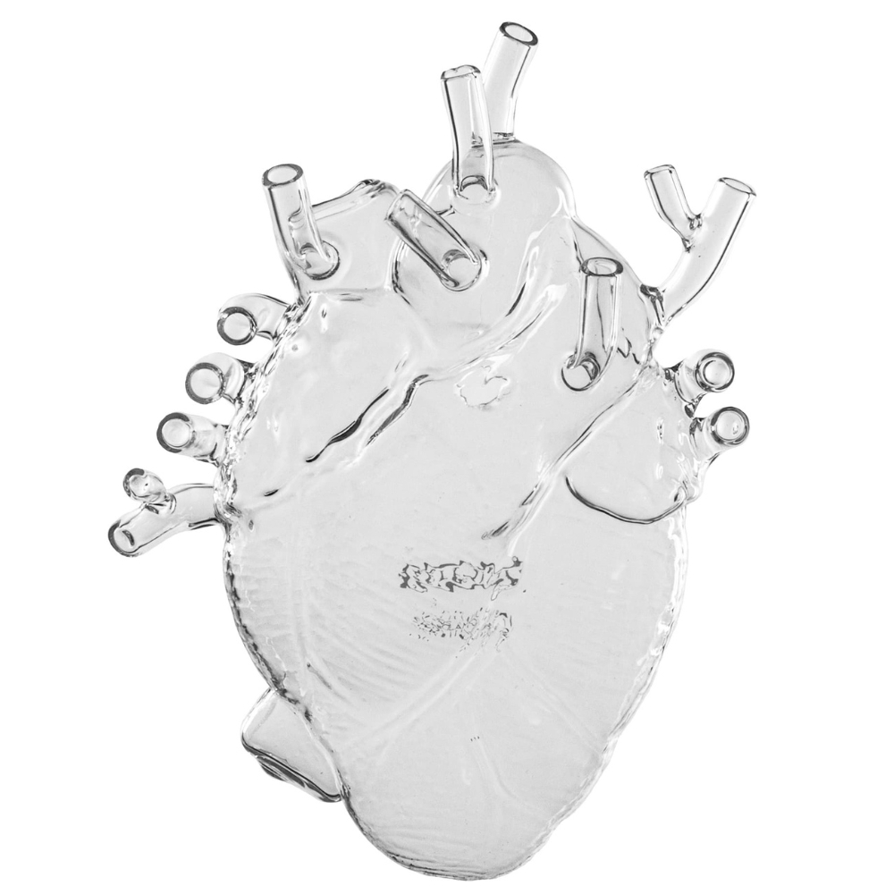 Seletti Skleněná váza Love in Bloom 25 cm Seletti