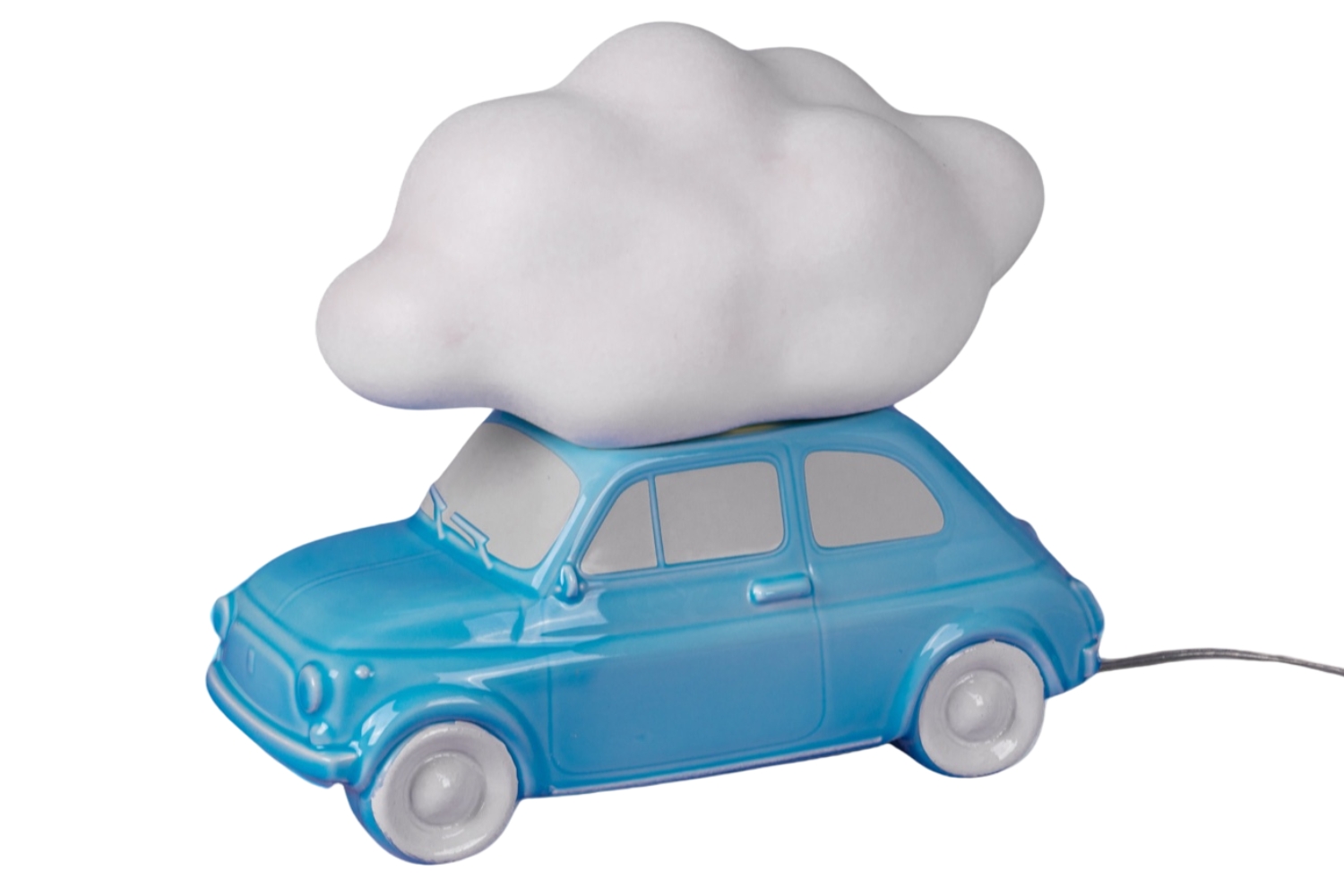 Seletti Modrá porcelánová stolní lampa Nuvola 29 cm Seletti