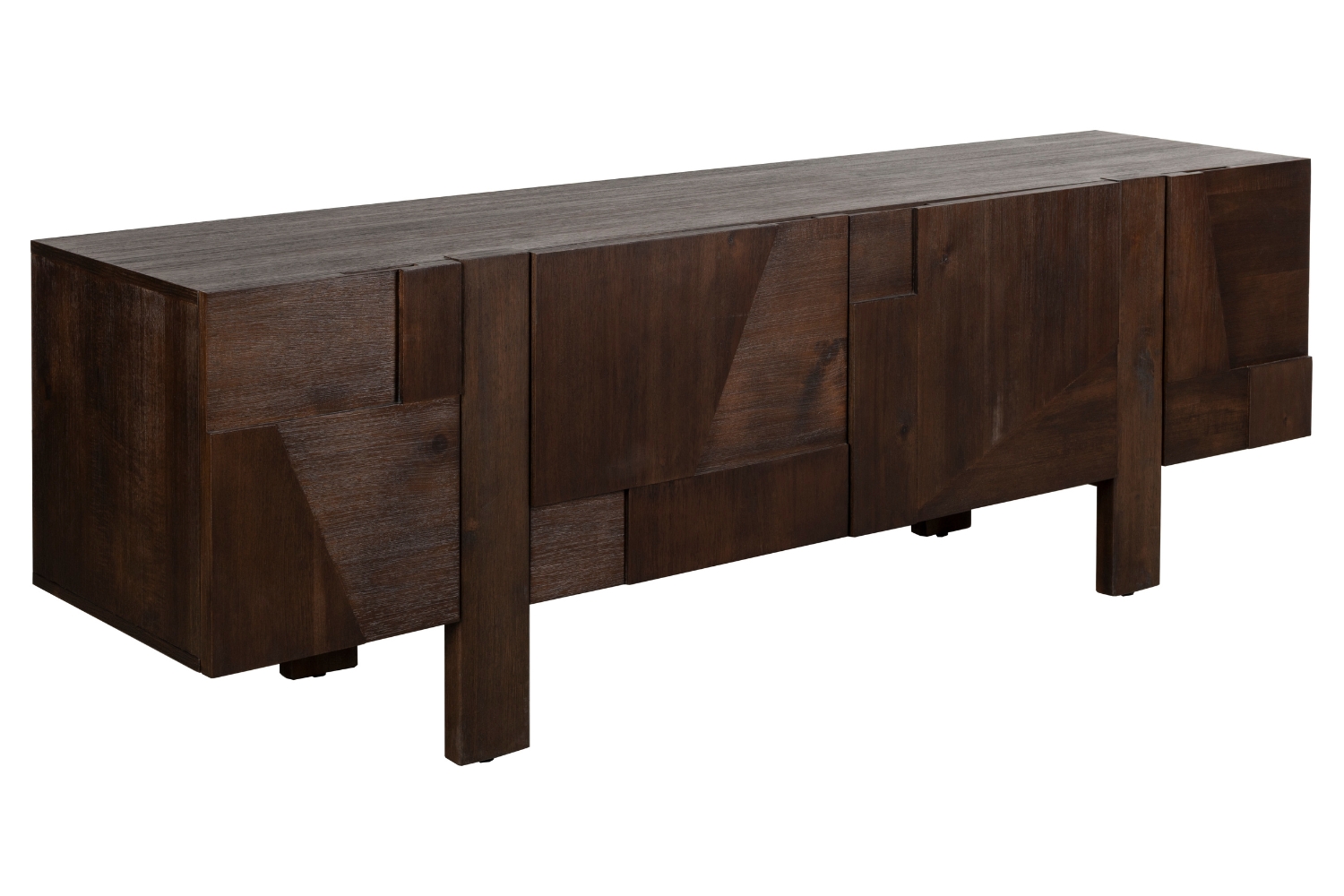 Dutchbone Hnědá dřevěná komoda BRUNEAU 188 x 45 cm Dutchbone