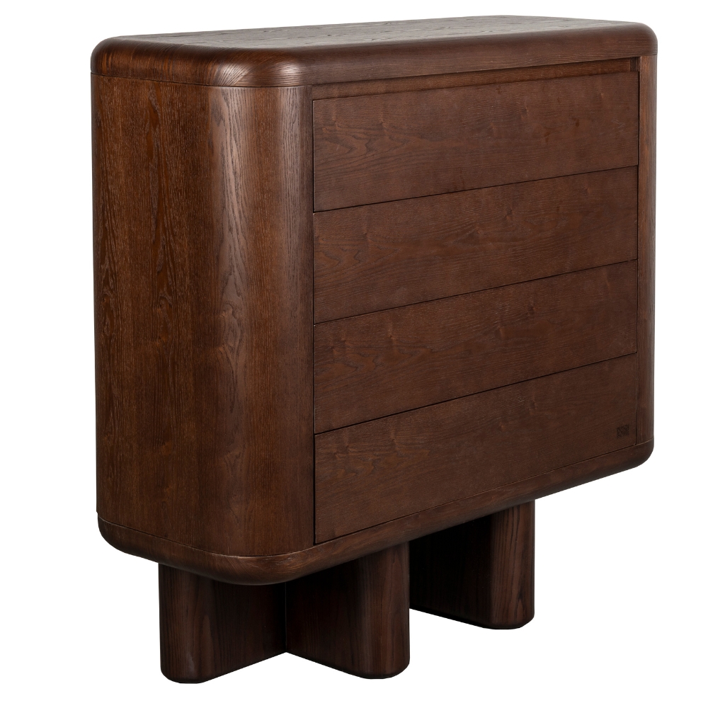 Zuiver Hnědá dřevěná komoda HERMAN 100 x 40 cm Zuiver