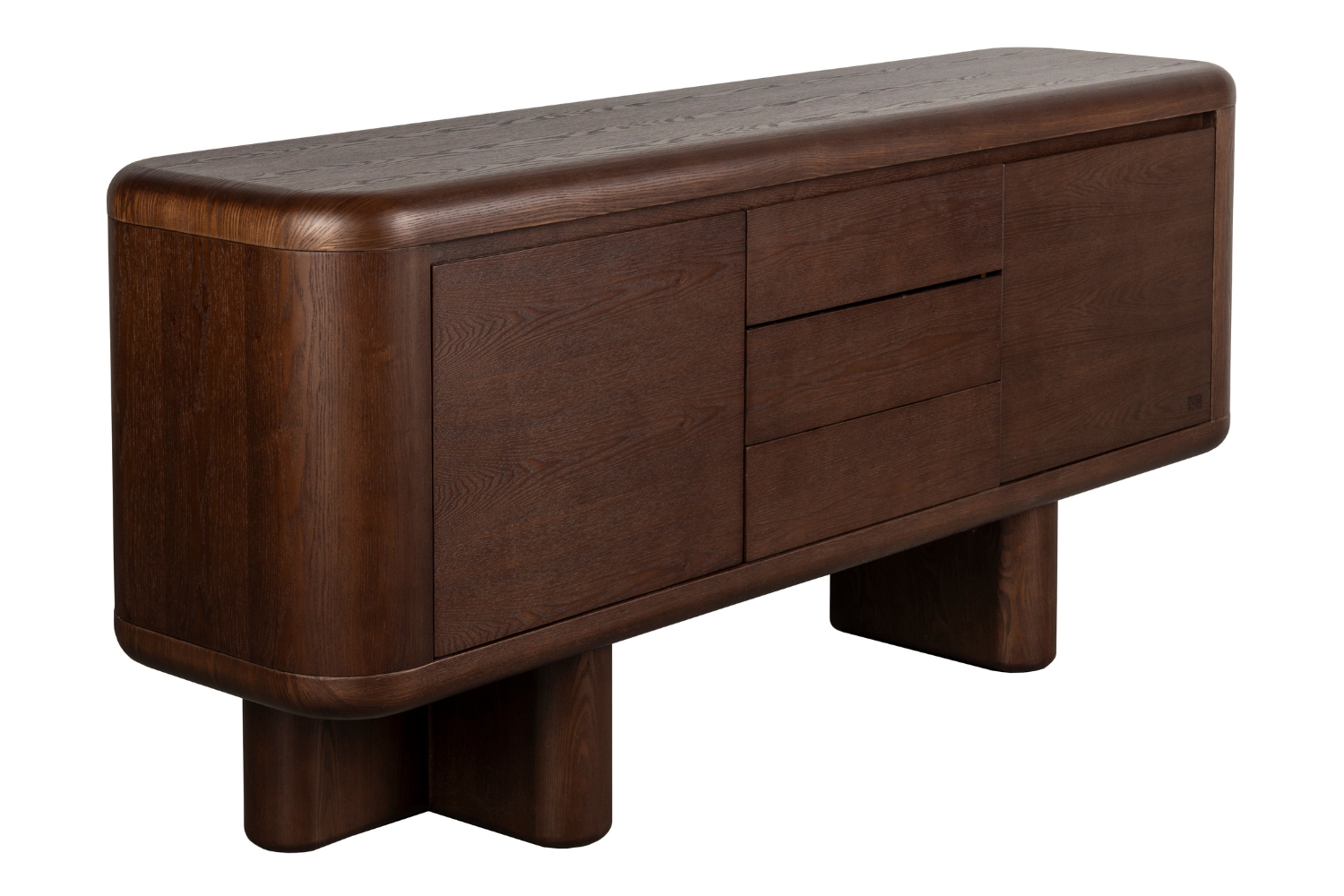 Zuiver Hnědá dřevěná komoda HERMAN 160 x 40 cm Zuiver