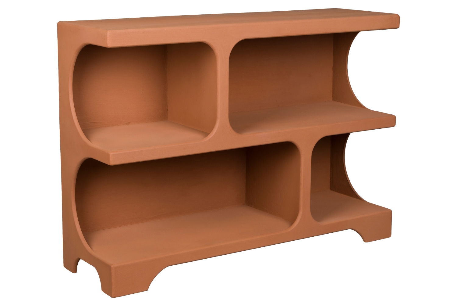 Dutchbone Terakotově oranžová knihovna DUNDEE 85 x 120 cm Dutchbone