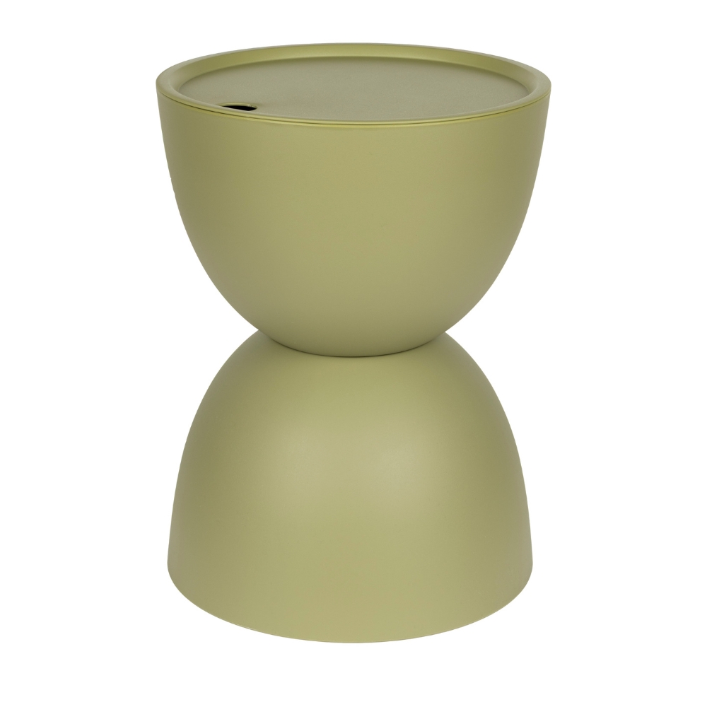 White Label Zelený plastový zahradní stolek MARA 34 cm White Label