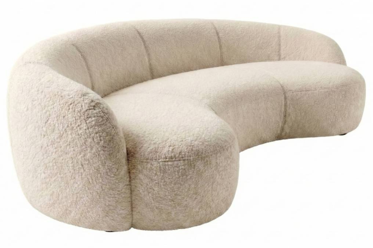 Mesonica Světle béžová trojmístná pohovka Galet 260 cm Mesonica