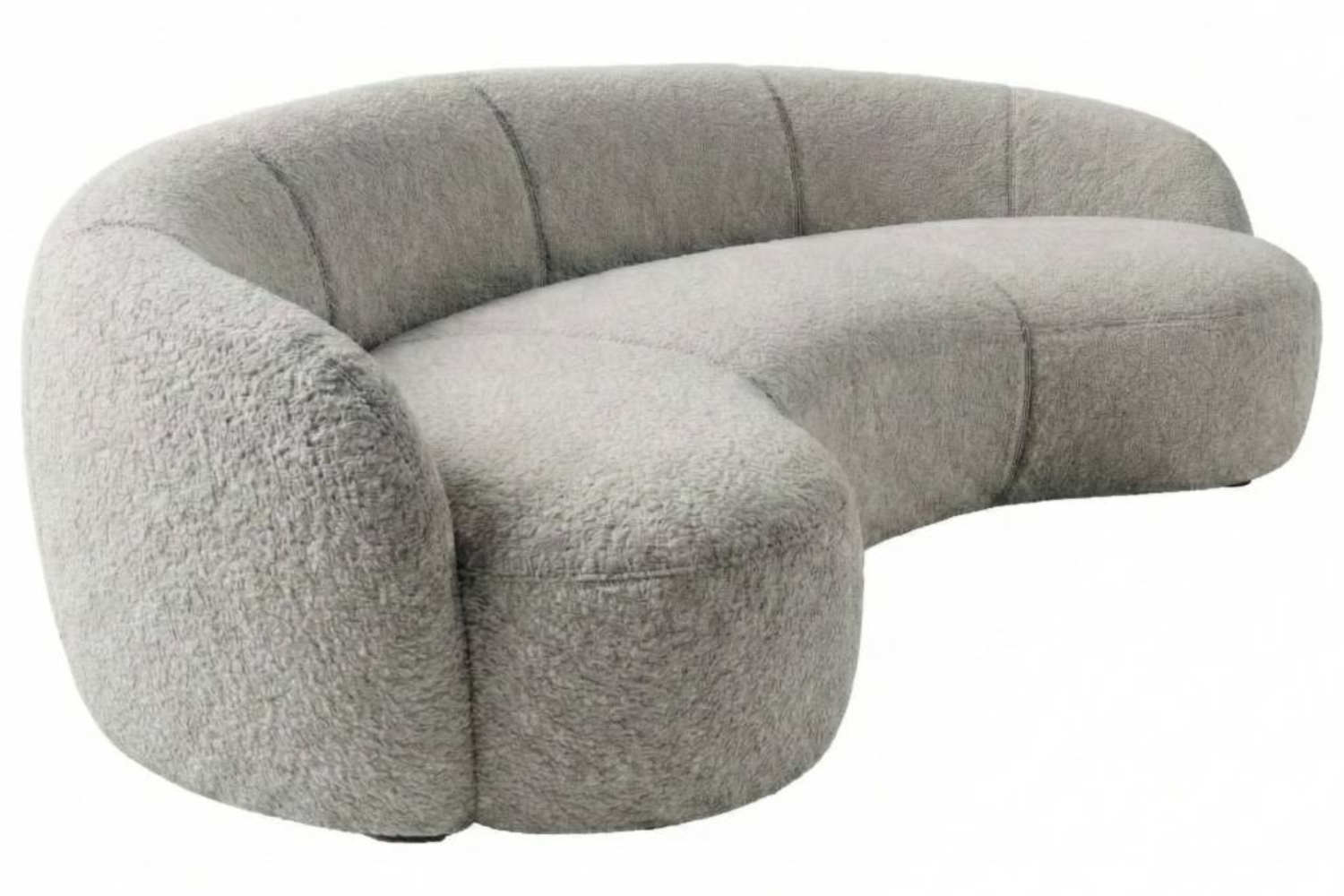 Mesonica Šedá trojmístná pohovka Galet 260 cm Mesonica