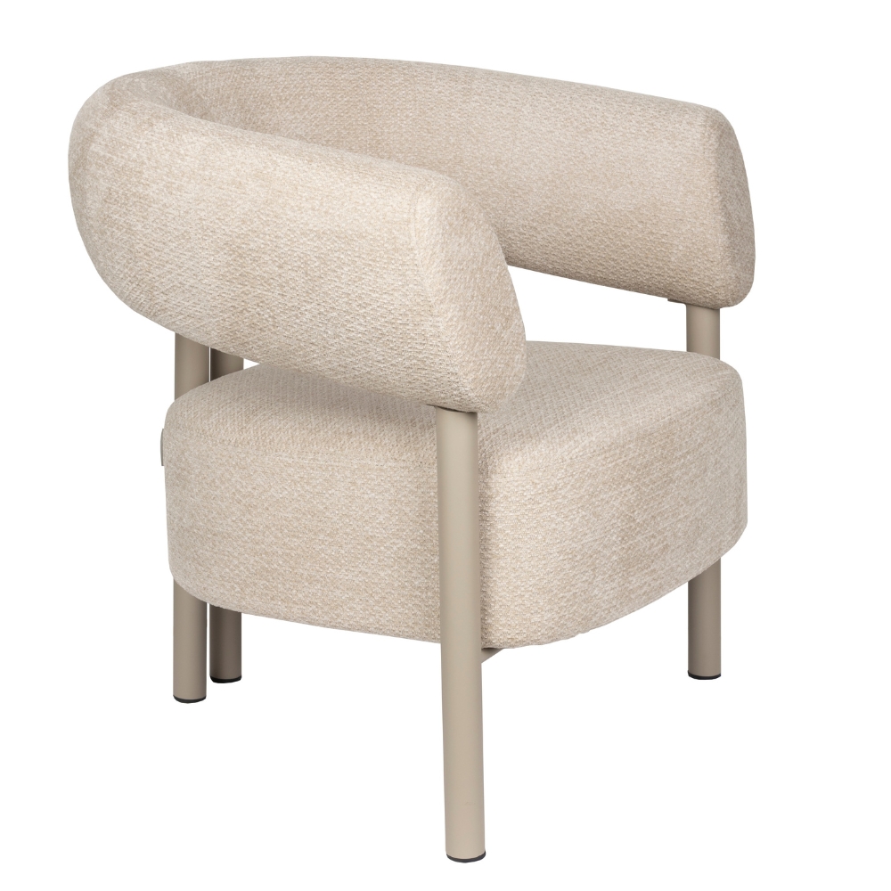 Zuiver Béžové lounge křeslo HEELS Zuiver