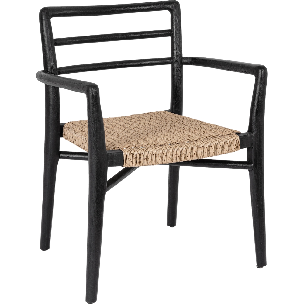 Bizzotto Černá dřevěná zahradní židle Leticia Bizzotto