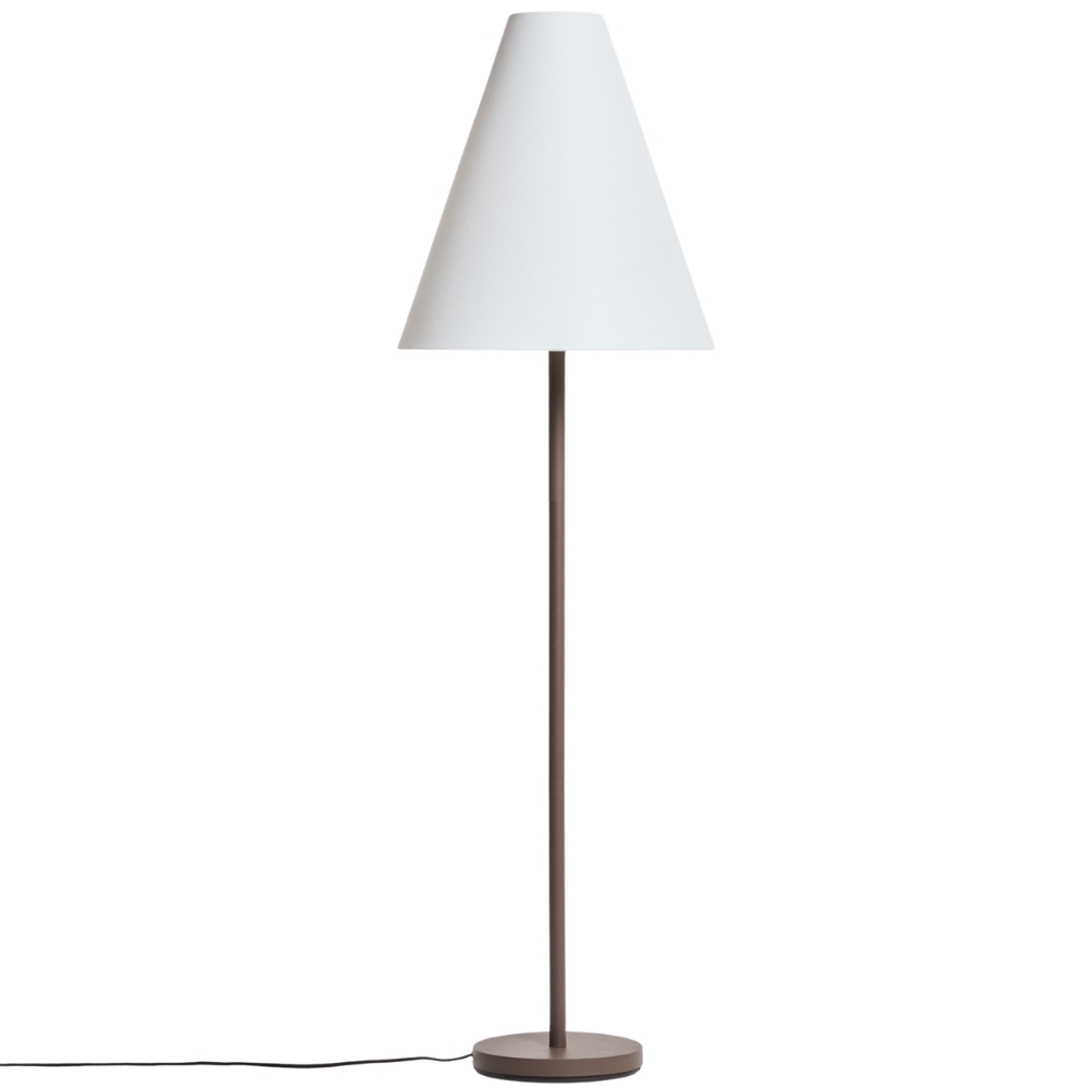 Kave Home Hnědá kovová stojací lampa Navat 153 cm Kave Home