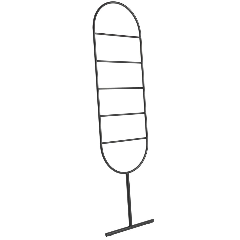 Zuiver Černý kovový odkládací žebřík TESS 166 cm Zuiver