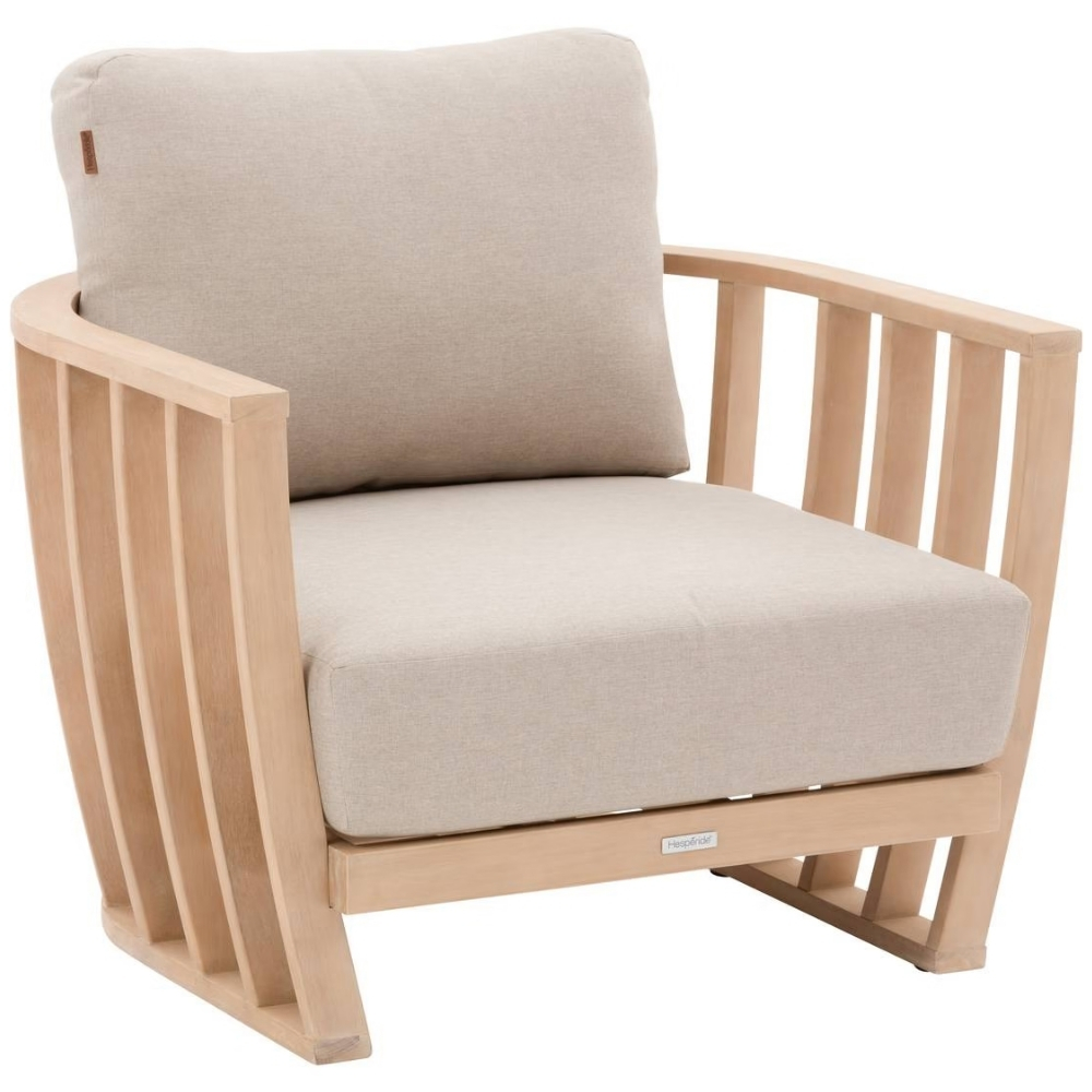 Hespéride Béžové dřevěné zahradní křeslo Lemindo Hespéride