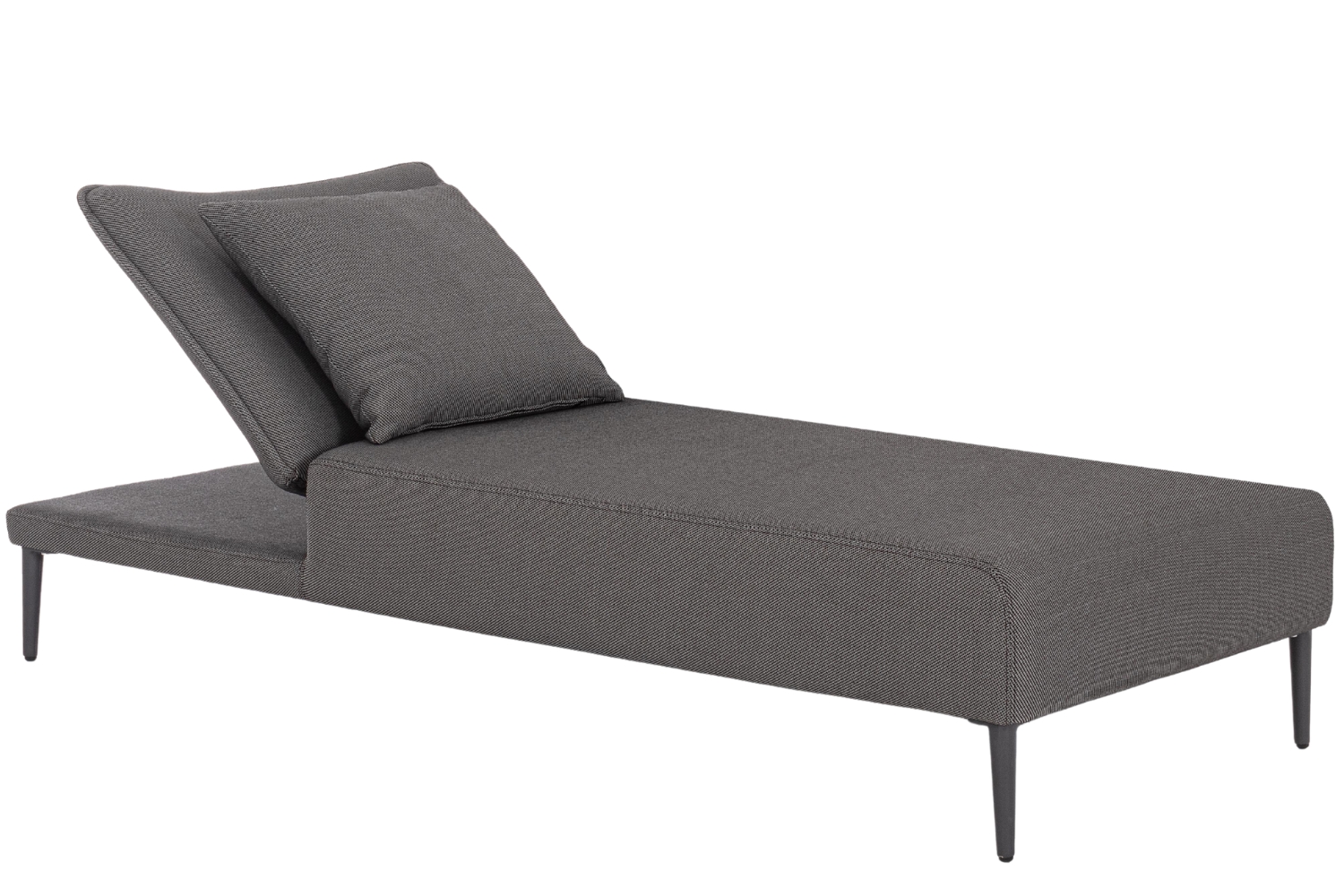 Bizzotto Tmavě šedé zahradní lehátko Viper Bizzotto
