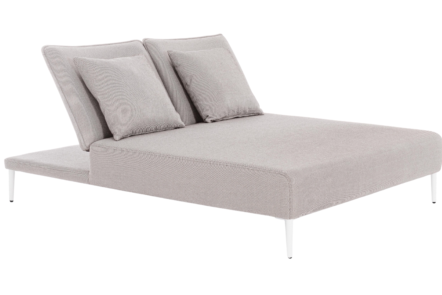 Bizzotto Světle šedé zahradní dvojlehátko Viper Bizzotto