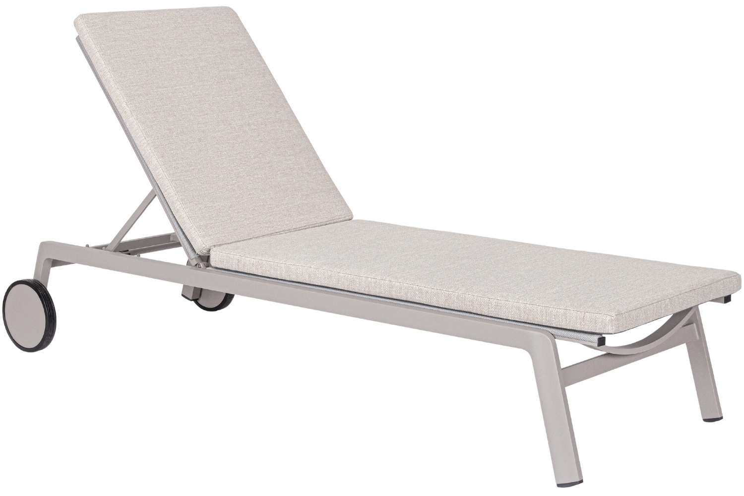 Bizzotto Šedé hliníkové zahradní lehátko Jalisco Bizzotto
