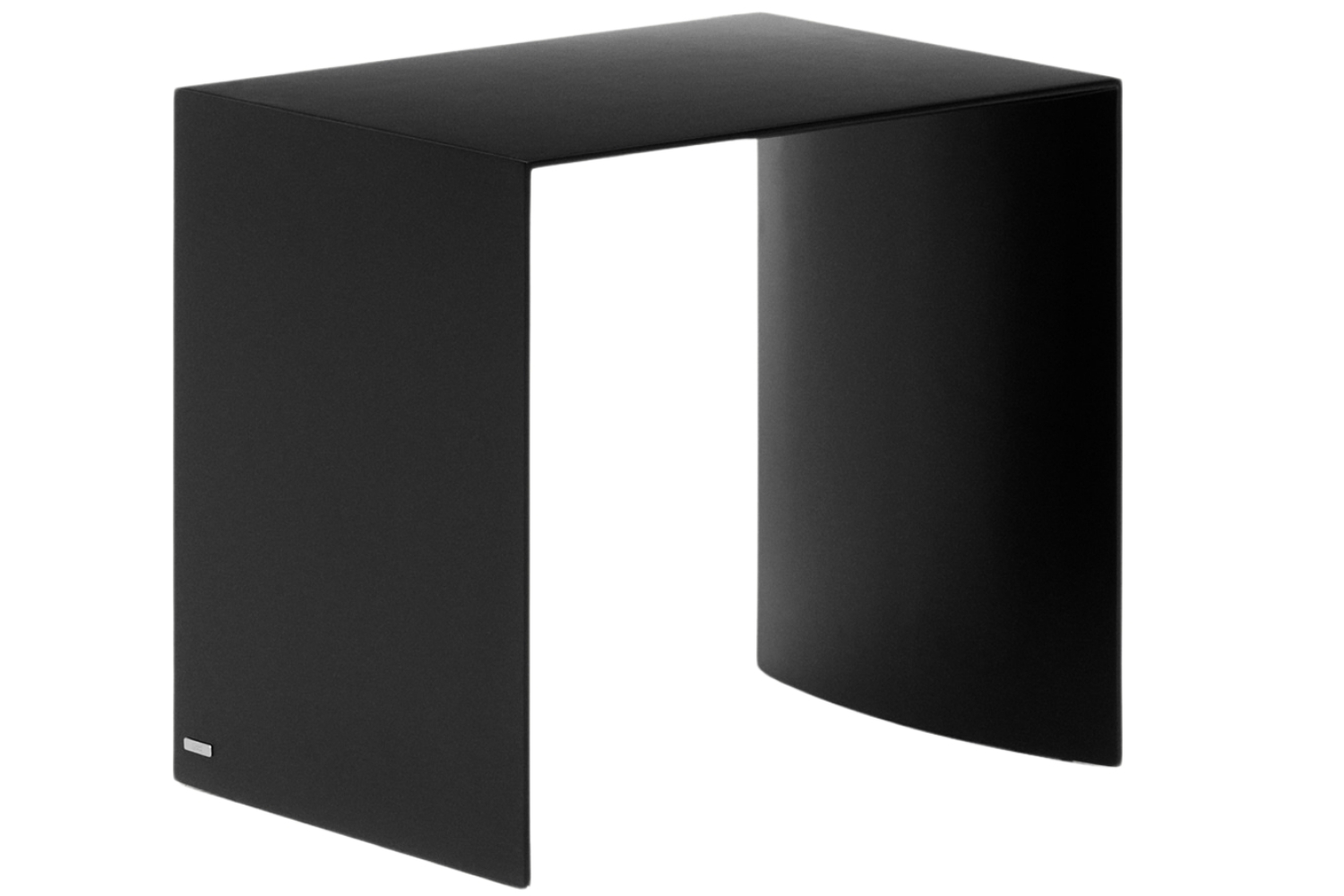 Kave Home Černý dubový odkládací stolek Litto 55 x 40 cm Kave Home