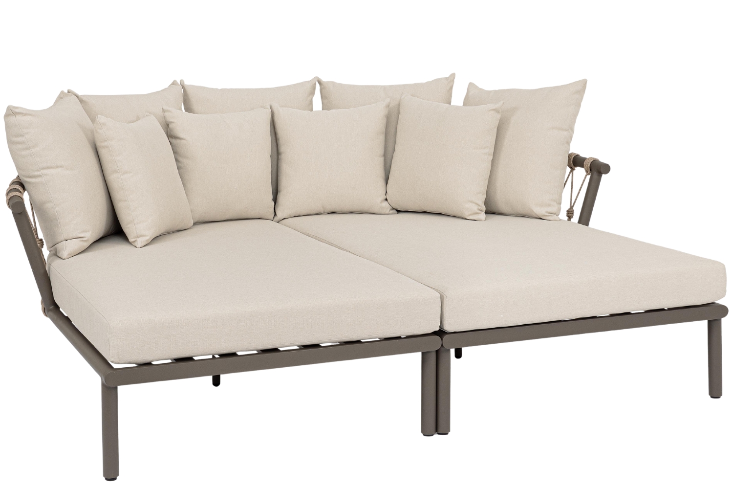 Bizzotto Béžovo-hnědý set dvou lehátek Lanai Bizzotto