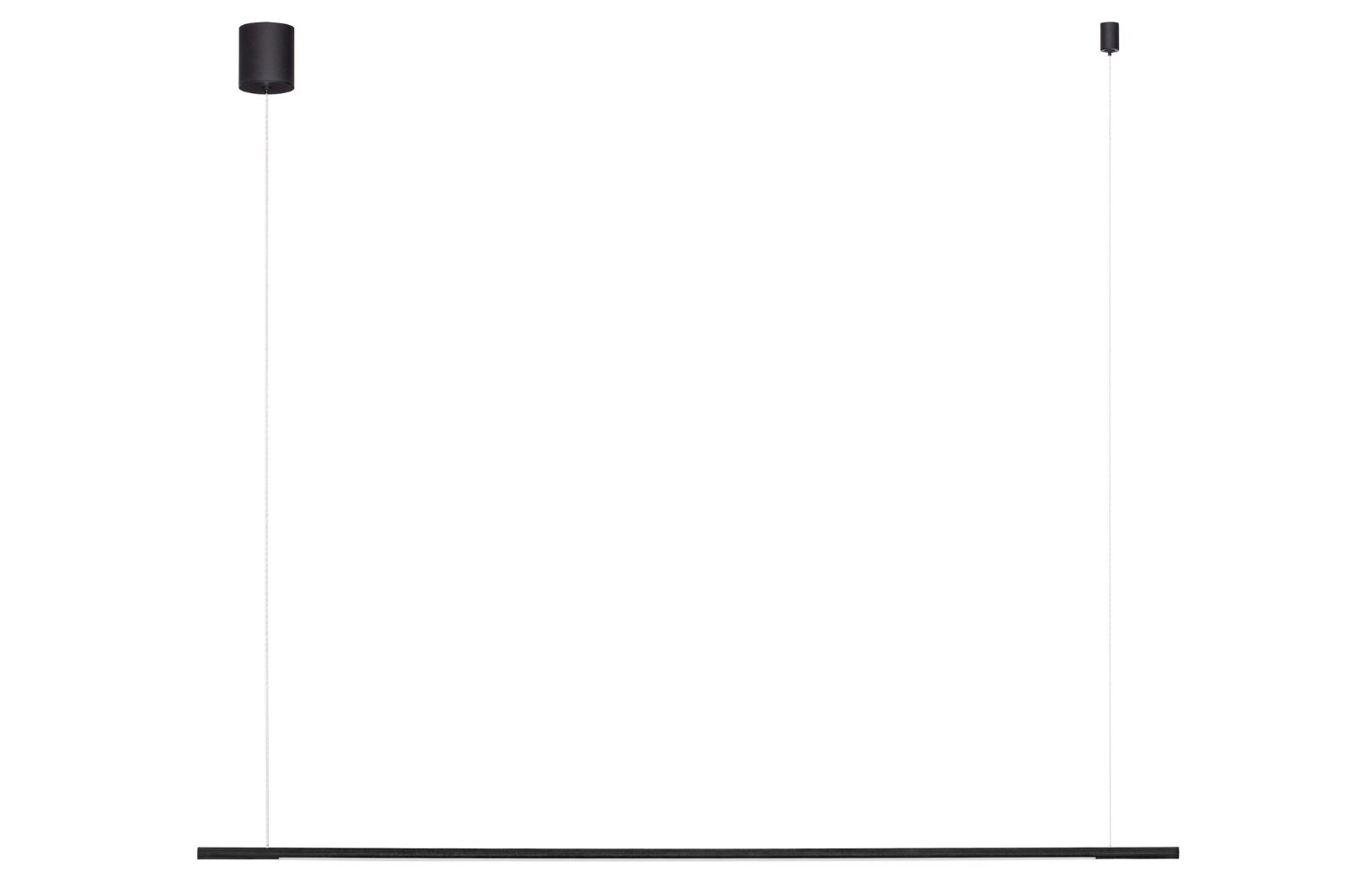 Nova Luce Černé kovové závěsné LED světlo Brillia 120 cm Nova Luce